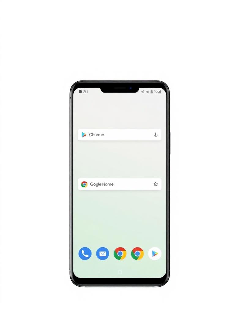Chrome na Androidzie z podświetlonym menu