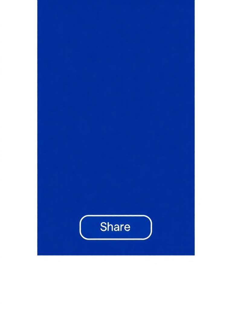 Safari na iOS z podświetlonym przyciskiem Udostępnij